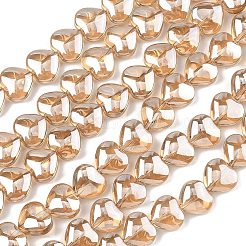 Гальванизированная нить стеклянных бусин&nbsp;EGLA-A045-01