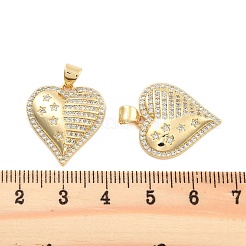 Подвески из латуни с прозрачным фианитом KK-U009-05G-G