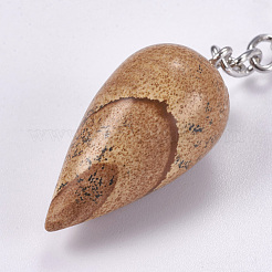 Натуральная картина яшма брелок&nbsp;KEYC-P041-B08