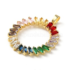 Латунные микро проложить кубического циркония подвески&nbsp;KK-P320-02G-01