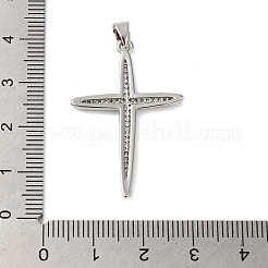 Подвески из латуни и прозрачного циркония с покрытием стойки&nbsp;KK-S372-24P