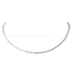 Цепочки-скрепки Rolo из нержавеющей стали 304&nbsp;NJEW-JN05771