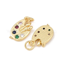 Латунные микро проложить кубического циркония подвески&nbsp;KK-G544-27G