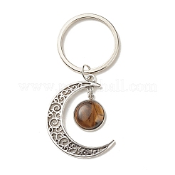 Брелок с кабошонами из натуральных смешанных драгоценных камней X-KEYC-JKC00281