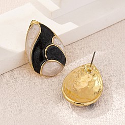 Серьги-гвоздики из цинкового сплава с эмалью&nbsp;FS-WG34E84-01