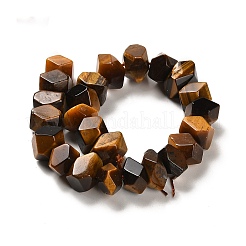 Природных тигровый глаз бисер нитей G-N327-05-16