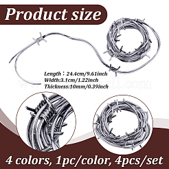 4 шт. 4 цвета пластика для Хэллоуина с железом внутри&nbsp;KY-GA0001-40