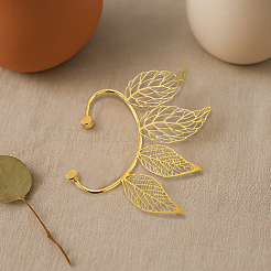 4 шт. 2 стиля латунных сережек-манжет&nbsp;EJEW-HY0001-47G