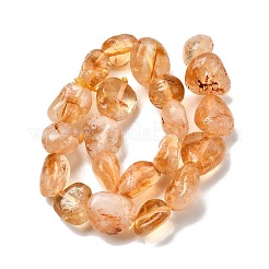 Природный цитрин бисер нитей G-P601-A13-03