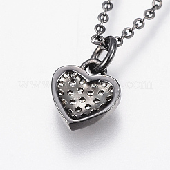 Латунные кубического циркония кулон ожерелья&nbsp;NJEW-H479-04B