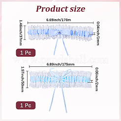 2 шт. 2 стиля полиэстеровое подвязочное кольцо для ног&nbsp;AJEW-CY0001-91