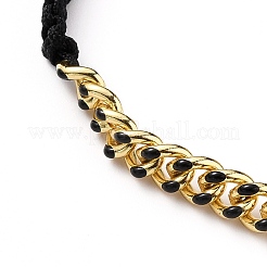 Регулируемые нейлоновые нити плетеные браслеты из бисера BJEW-JB05697-02