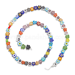 Ручной работы стеклянная бусина тысячецветник нитей LAMP-LT0001-09B