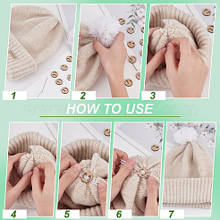 70 шт. деревянная пустая помпоновая шаровая съемная пуговица WOOD-BC0001-16