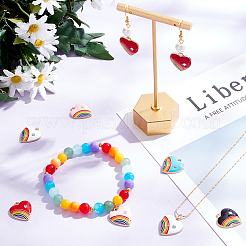 30 шт. подвеска из двухцветного сплава с эмалью&nbsp;ENAM-SC0004-17