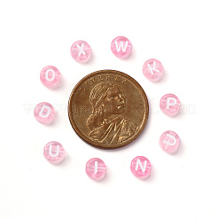 Прозрачные розовые акриловые бусины&nbsp;TACR-YW0001-08K