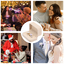 2 шт. бархатные коробочки для парных колец&nbsp;CON-BBC0001-21