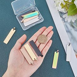 10 шт. 5-цветные подвески из нержавеющей стали 304 с вакуумным покрытием PVD&nbsp;STAS-UN0018-33