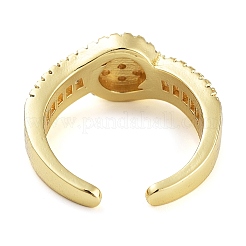 Латунь с микро-паве и кубическим цирконием&nbsp;RJEW-C080-07G