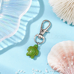 Подвеска из искусственной бирюзы в виде черепахи&nbsp;HJEW-JM02294