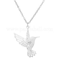 Женское ожерелье с подвеской в виде птицы из нержавеющей стали 201&nbsp;FS-WG55B1A-02