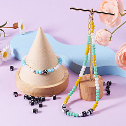 500 шт. 5 вида акриловых бусин с горизонтальными отверстиями&nbsp;OACR-TA0002-87