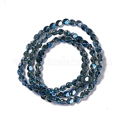 Стеклянные бусины с гальваническим покрытием &nbsp;EGLA-L038-PL01