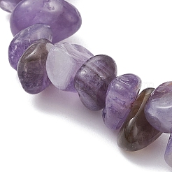 Браслет из бисера с натуральным аметистом BJEW-JB09686-01