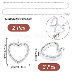 Наборы для самостоятельного изготовления ожерелья с подвеской в форме сердца&nbsp;DIY-UN0007-67