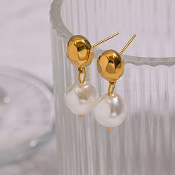 Овальные серьги-гвоздики из нержавеющей стали 304&nbsp;NE0057