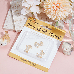 6шт латунные подвески с микропаве и кубическим цирконием&nbsp;ZIRC-BBC0003-10