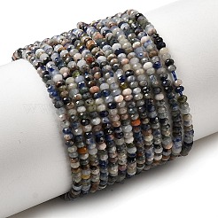 Природный содалит бисер нитей&nbsp;G-RM241221-T3