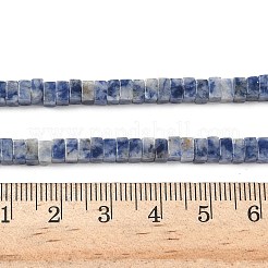 Натуральное синее пятно нитки из бисера яшмы G-I394-A08