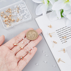 30 шт. латунные серьги-гвоздики KK-BC0010-58