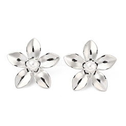 Серьги-гвоздики из латуни EJEW-S258-02P