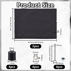 2 шт. сменная ткань для стула из ткани Оксфорд&nbsp;AJEW-OC0014-87B