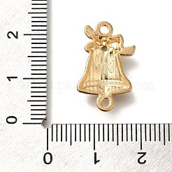 Рождественские колокольчики сплав красные эмалевые звенья&nbsp;FIND-I040-03A