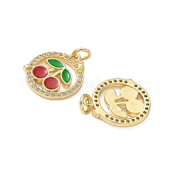 Латунные микро проложить кубического циркония подвески KK-L243-17G