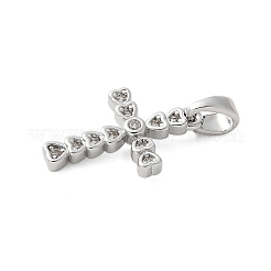 Латунные микро проложить кубического циркония подвески KK-U056-50P