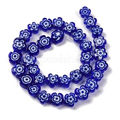 Ручной работы millefiori стеклянные бусины нитки LAMP-G164-03B