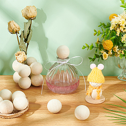 20 шт. натуральный деревянный круглый шар WOOD-GA0001-59