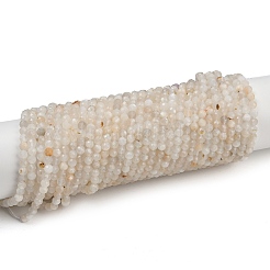 Натуральный белый лунный камень бисер пряди G-F798-A02-02