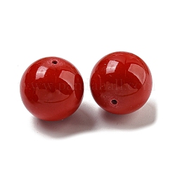 Окрашенные синтетические бирюзовые бусины X-G-B070-34