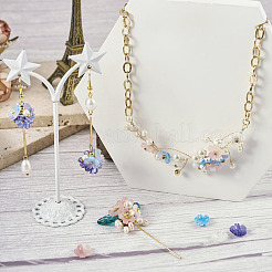 50шт 5 цвета бусины из ацетата целлюлозы (смола) RESI-TA0001-69