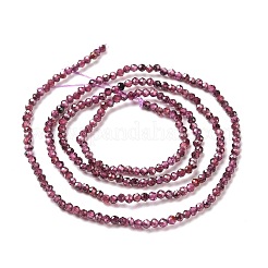 Гранат природный бисер нитей X-G-O186-D01-A