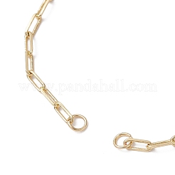 Изготовление браслета-слайдера с регулируемой латунной цепочкой-скрепкой BJEW-JB01381