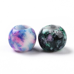 Непрозрачные акриловые европейские бусины ACRP-F002-03