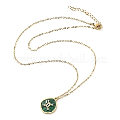 Ожерелья с подвеской в виде созвездия из нержавеющей стали 304 с микропаве из кубического циркония NJEW-R021-01G-03