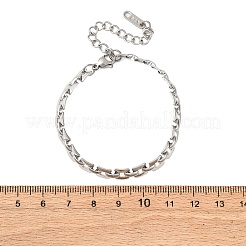 Браслеты-цепочки из нержавеющей стали 304 в виде пантеры для женщин&nbsp;BJEW-R027-07P