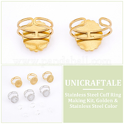 Набор для самостоятельного изготовления манжетного кольца из нержавеющей стали 304 DIY-UN0005-99